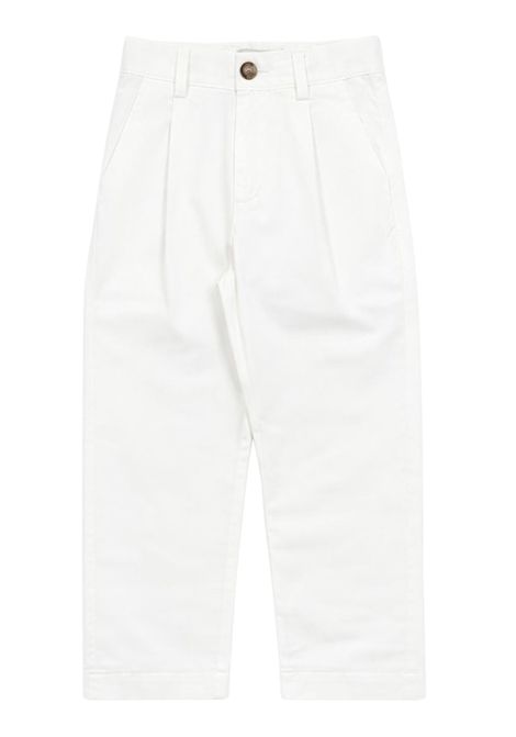 Pantalone bambino bianco in cotone Manuel Ritz | 3388BIANCO